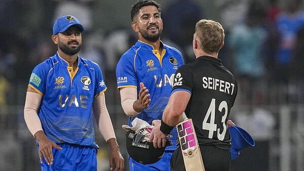 UAE Sets Record T20 World Cup Total Fueled by Waseem and Sharafu