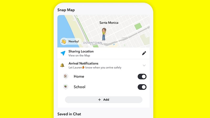 Snap Map Update: Arrival notification feature boosts kids' safety on ...