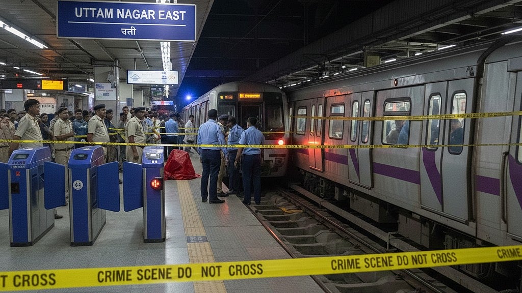 Tragic Suicide at Delhi Metro: 45-Year-Old Man Jumps Before Train at Uttam Nagar East