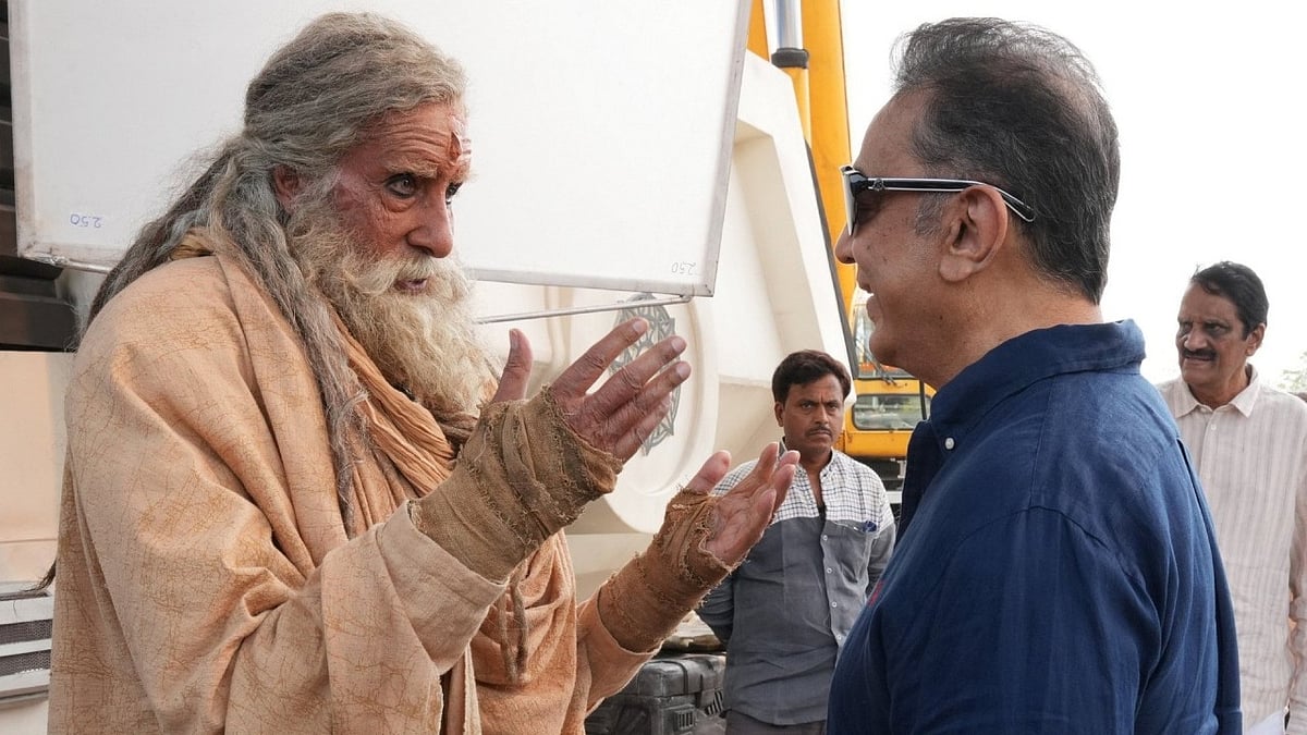 Kalki 2 Fever Rises as Amitabh Bachchan Shares BTS Photos with Kamal Haasan