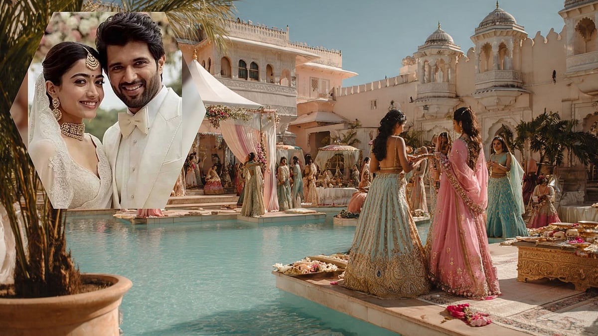Rashmika & Vijay's Wedding: Bridesmaids to Trend with Coordinated 'Virosh' Motifs
