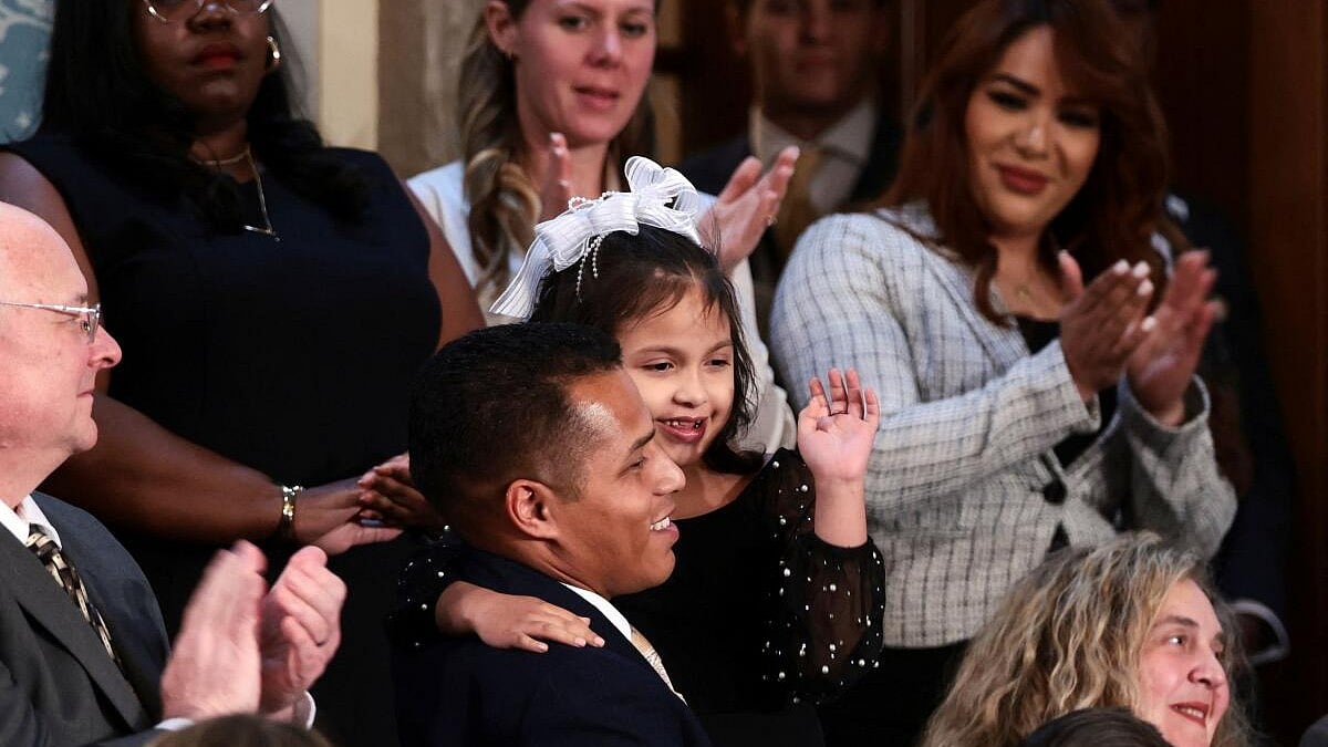 US President Donald Trump Honors Girl Injured by Illegal Indian Truck Driver