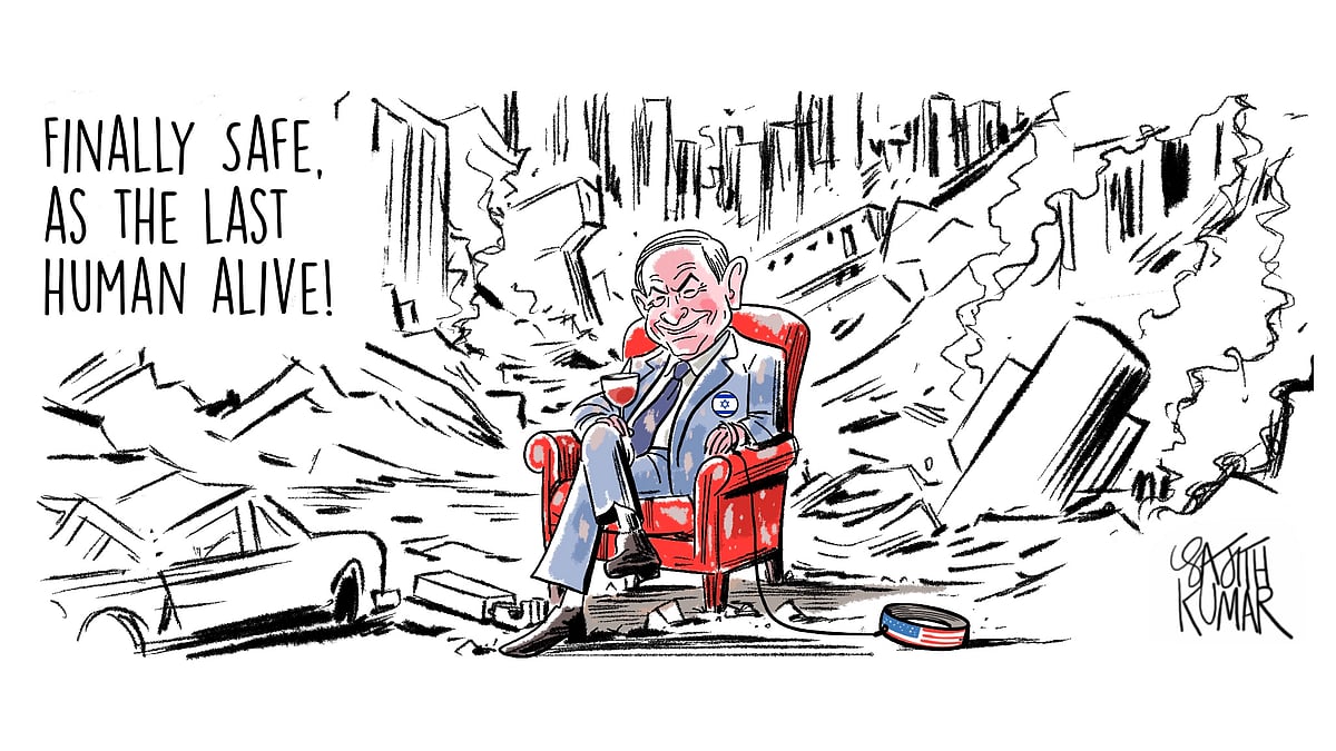 DH Cartoon Satirizes Humanity's End: The Last Human Alive