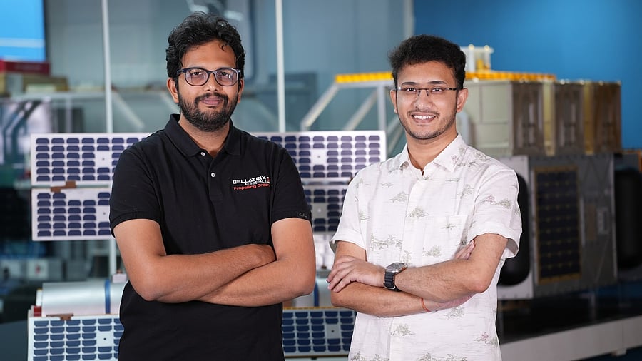 Bellatrix Aerospace co-founders Yashas Karanam (left) and Rohan M Ganapathy