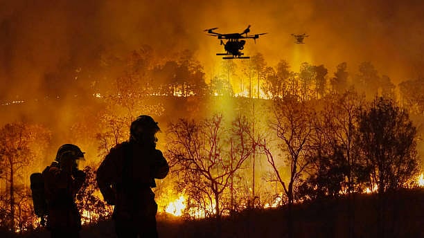 Forest Fire Threatens Arunachal Military Base, IAF Helicopter Deployed