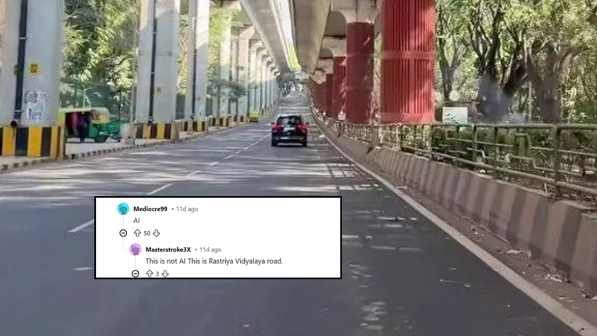 Viral Photo of Empty Bengaluru Road Sparks 'AI or Reality?' Debate Online