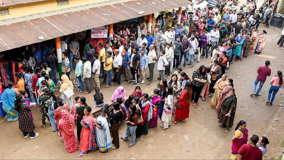 Record voter turnout in Assam, Puducherry; 78% polling in Kerala