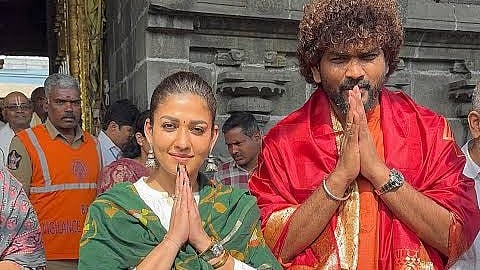 Vignesh Shivan, Nayanthara visit Tirupati, pray for success of 'Love Insurance Kompany'