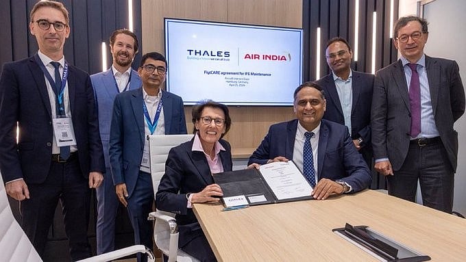 Air India Secures 10-Year FlytCARE Deal with Thales for In-Flight Entertainment Services