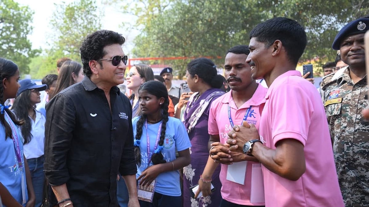 Sachin Tendulkar visits Bastar for sports push; CM Sai hails new innings for 'Naxal-free' region