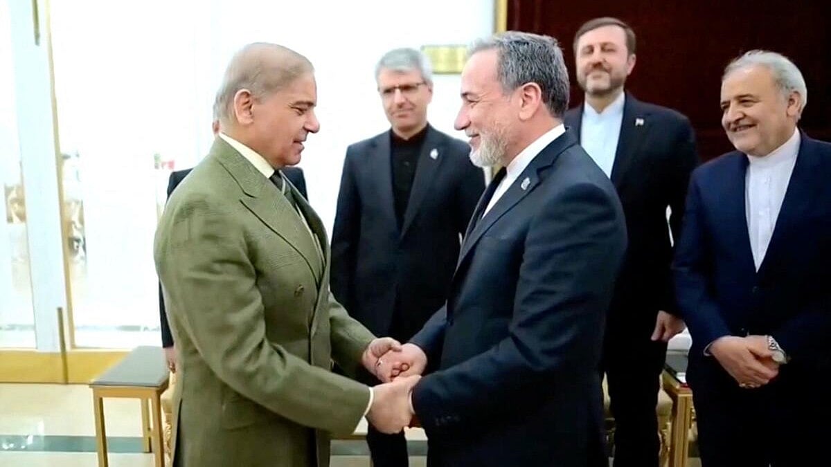 Iran's foreign minister Araghchi meets Pakistan PM Shehbaz Sharif