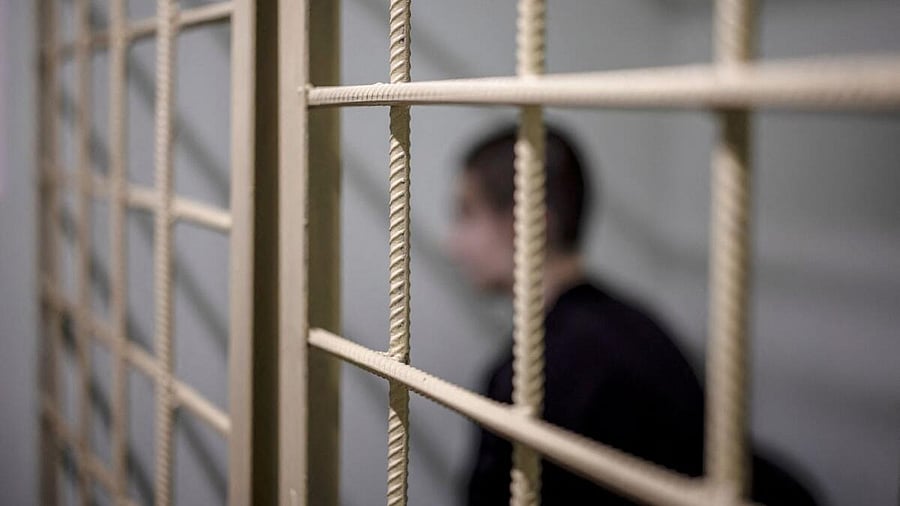 <div class="paragraphs"><p>Vitalii talks during an interview in a pre-trial detention center in Chernihiv, Ukraine. Reuters</p></div>