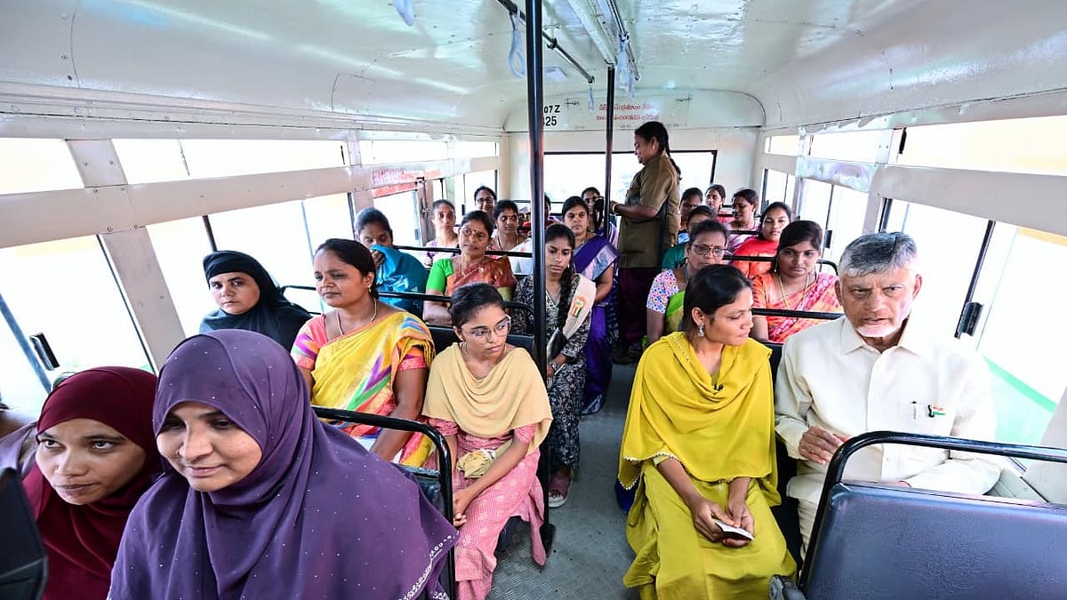 Andhra CM Naidu travels by bus as ‘Stree Shakti’ marks one year; scheme expenditure touches Rs 3,095 crore