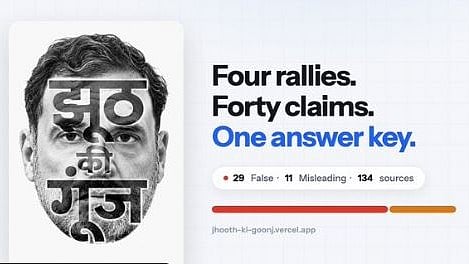 BJP cites 'Jhooth Ki Goonj' website to accuse Rahul of misleading youth
