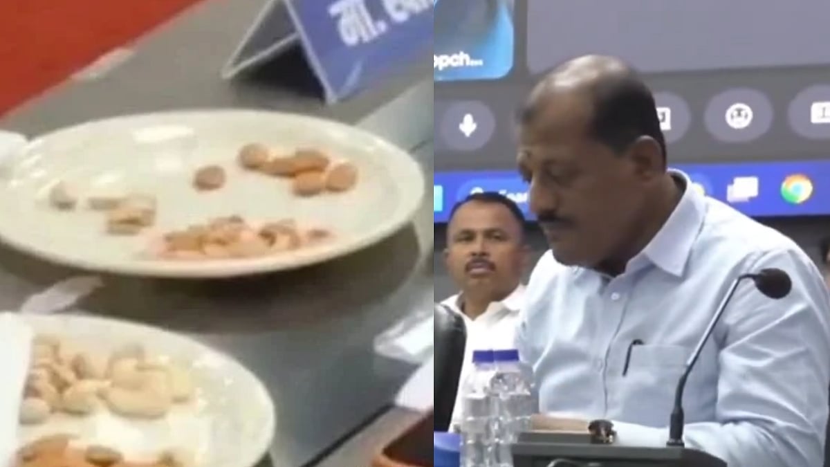 'When plate is served, should you not eat?': Shiv Sena MP defends act of eating almonds & cashews at meeting to discuss drought