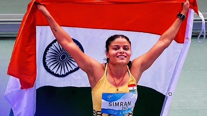 Sprinter Simran clinches second gold medal with record run at Asian ...