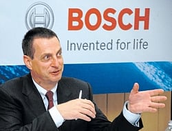 Bernd Bohr briefing reporters in Bangalore on Tuesday. DH photo