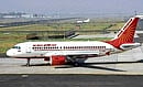 Flights & plights : An Air India  plane on the runway ready for take off. It has been making huge losses  for several years.