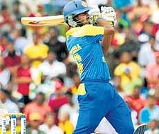 POWER-PACKED: Chamara Kapugedera on his way to a match-winning unbeaten 67. AFP