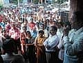 Conclusion: AIBEA Joint Secretary P R Karanth addressing bank employees in front of the Canara Bank Regional Office in Mangalore on Friday. DH photo