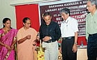 NRI Forum Deputy Chairman Capt Ganesh Karnik inaugurating a seminar on Best practices in library and information centre at St Agnes College