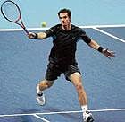 In fine form Britains Andy Murray in his win over  Argentinas Juan Martin del Potro on Sunday. Ap