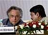 Union Minister of State for Environment and Forest, Jairam Ramesh (L) with Minister of Heavy Industries and Public Enterprises Vilasrao Deshmukh at the inauguration of a two-day Conference on '4th Environmentally Friendly Vehicles' in New Delhi on Monday. PTI