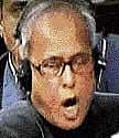 Finance Minister Pranab Mukherjee speaks in the Rajya Sabha in New Delhi on Tuesday. PTI/ Courtesy NDTV