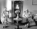 Of old times: From Dasguptas Edge of Faith: Celina Nazreth and Gertrude Paes in their living room.