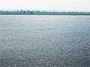 Shades of blue and green...The Karanja dam swells to the brim during the monsoon.Photo by the author