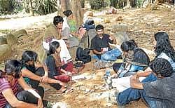 A discussion in progress.