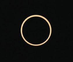 A view of first annular solar eclipse of the year 2010, as seen from Rameswaram on Friday. Reuters