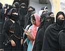 Indina Muslim women, clad in burqa. File Photo