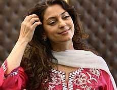 Juhi Chawla during the launch of the movie 'Sukhmani' in Mumbai on Thursday. PTI