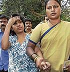 on the stop: Nooriya Yusuf Ahluwalia being taken to the accident spot for an investigation, in Mumbai on Monday. pti