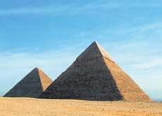 DIVINE PROPORTION: The Egyptians supposedly used the golden ratio to guide the construction of the Pyramids. Getty Images