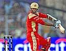 Bangalore Royal Challengers cricketer Rahul Dravid in action during the the IPL match of Kolkata Knight Riders (KKR) against Bangalore Royal Challengers in Kolkata on Sunday. PTI