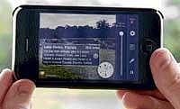 Augmented reality on the Apple iPhone.