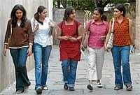 Ambitious:  Students look forward to campus interviews.