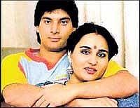 Been there done that : Former Pak cricketer Mohsin Khan and yesteryear Bollywood actress Reena Roy.
