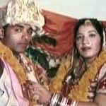 Sonia, a lifer, with her husband Jasvir, sentenced to death in the same case, in their marriage photo. Courtesy NDTV