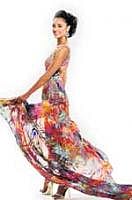 graceful A floaty summer evening dress.