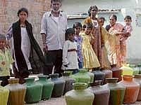 helpless Water is becoming scarce by the day.