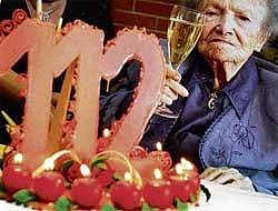 Rosa Rein, born on March 24, 1897, celebrates her 112th birthday at a home for the elderly in Luganos Paradiso district in this March 24, 2008 File Photo. Reuters