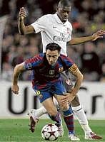 PASS-MASTER Xavis passes have been the key to Barcelonas success in the La Liga, particulary against top teams. AFP