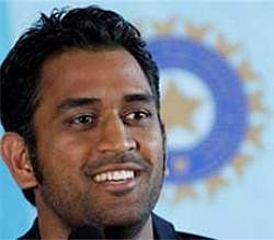 Team India captain M S Dhoni addressing the media on the T20 World Cup, in Mumbai on Tuesday. PTI