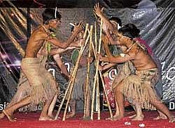 Creative Students of DSI performing a skit.