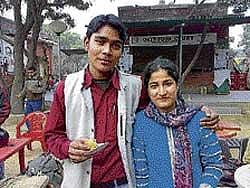 Nirupama with boyfriend Priyabhansu.