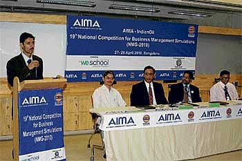 Management games competition held