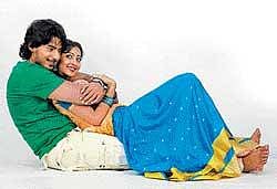 romantic Prajwal Devaraj and Aindrita Ray in Nannavanu.